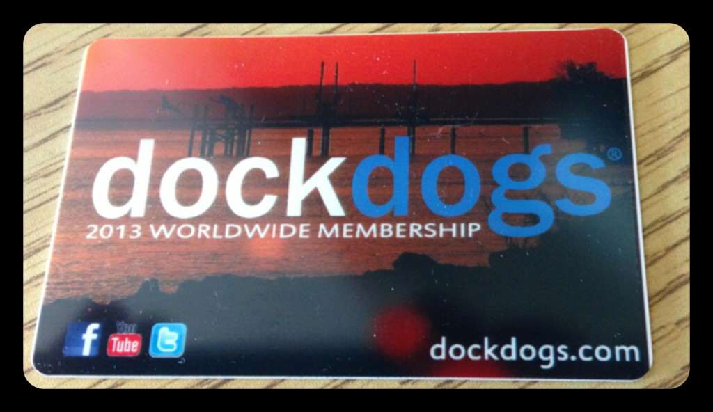 2013 DockDogs Membership Card