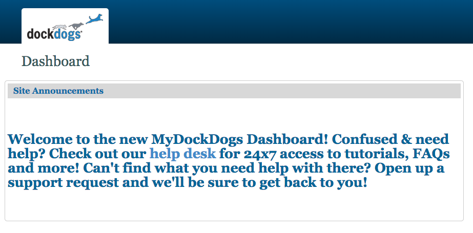DockDogs Dashboard Help Announced